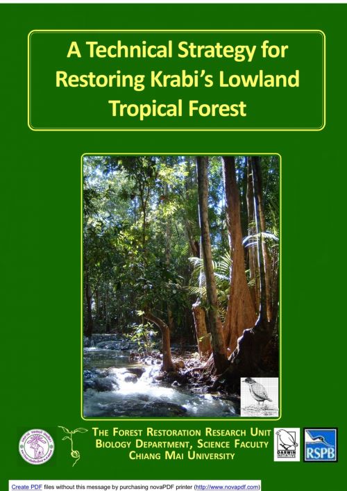 A Technical Strategy for Restoring Krabi’s Lowland Tropical Forest