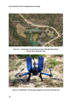Aerial robotics and forest management and seeding